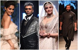 Lakme Fashion Week 2018, Karan Johar, Saif Ali Khan, dia mirza, sushmita sen, tammanna bhatia, disha patani, aditi roy haidari, bollywood celebs walk on ramp in LFW, Lakme Fashion Week 2018 ramp walk, celebs walk on ramp in LFW, entertainment news, bollywood news, bollywood news, entertainment, entertainment news, bollywood news, bollywood news, entertainment news
