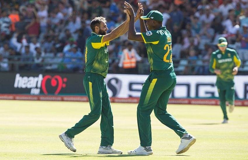 इमरान ताहिर के साथ लुंगी नजीडी (दाएं)। (फोटो सोर्स: एपी)