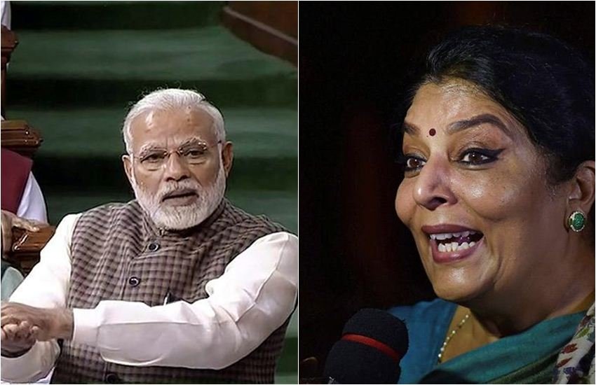 कांग्रेस नेता रेणुका चौधरी ने राज्यसभा में प्रधानमंत्री नरेंद्र मोदी के बयान पर आपत्ति जताई है। (फोटो सोर्स: पीटीआई)