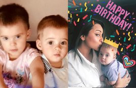 yash and roohi first birthday party, karan johar at yash and roohi party, karan johar children birthday party, first birthday party