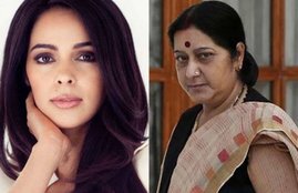 Mallika Sherawat, actress Mallika Sherawat, Mallika Sherawat tweets to sushma, Sushma Swaraj, MEA Mallika Sherawat, ACTOR mallika, External Affairs Minister Sushma Swaraj, mallika sherawat gossip, hindi news, world news in Hindi, Jansatta