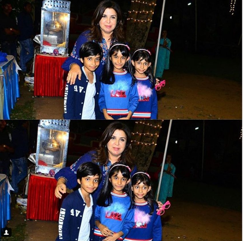 Anya,Czar and Diva, farah khan, Farah Khan triplets' birthday,Javed Akhtar,Priya Dutt,Rajkummar Rao,Sajid Khan, Shirish Kunder