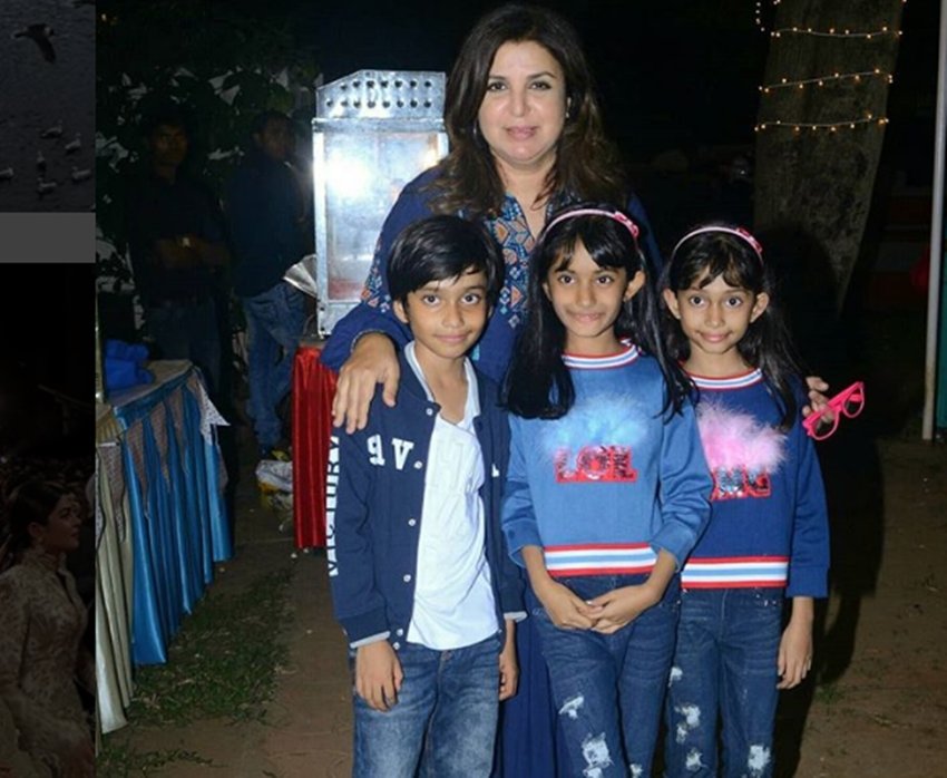Anya,Czar and Diva, farah khan, Farah Khan triplets' birthday,Javed Akhtar,Priya Dutt,Rajkummar Rao,Sajid Khan, Shirish Kunder
