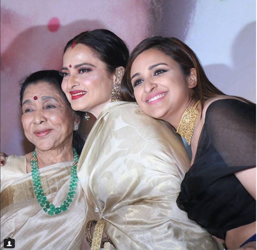rekha, asha bhosle, rekha movies, asha bhosle songs, Yash Chopra Memorial Award, Parineeti Chopra, Jackie Shroff, asha bhosle award, Parineeti Chopra, Parineeti Chopra movie, Parineeti Chopra on yashraj films