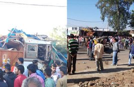 Truck Rushed, Truck Rushed The People, truck accident, Truck Rushed in jabalpur, Jabalpur District of Madhya Pradesh, 8 Dead, 8 Dead in truck accident, 8 Dead and Many Injured, truck accident pics, truck accident photos, truck accident photo gallery