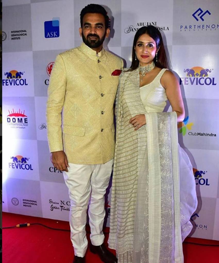Sagarika Ghatge, Zaheer Khan, Sagarika-Zaheer, Sagarika Ghatge Fashion, Couple Fashion Goals, Ethnic Fashion, Ethnic Wear, Fashion