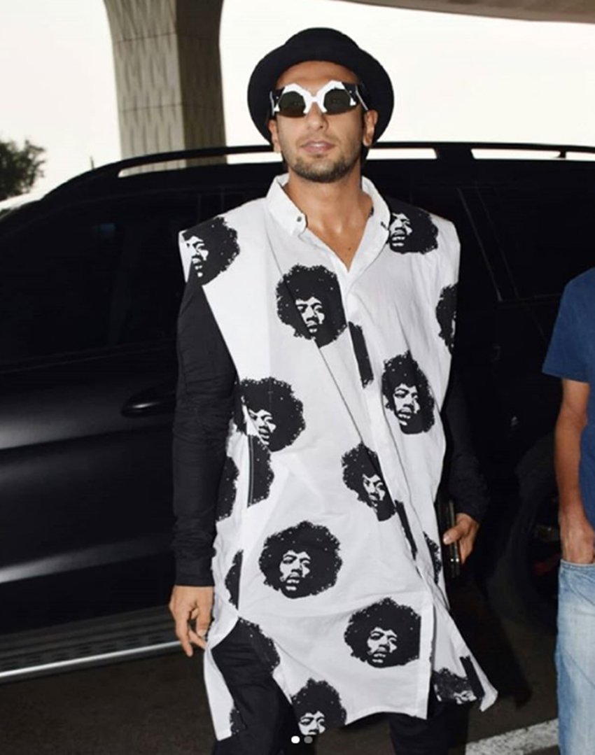 Ranveer Singh, Ranveer Singh diffrent costumes, Ranveer Singh in airport, Ranveer Singh, see pictres of Ranveer Singh,Ranveer Singh style of dressing, khalibali song actor Ranveer Singh, padmaavat star Ranveer Singh, entertainment news, entertainment news, bollywood news, television news, entertainment news, bollywood news, television news
