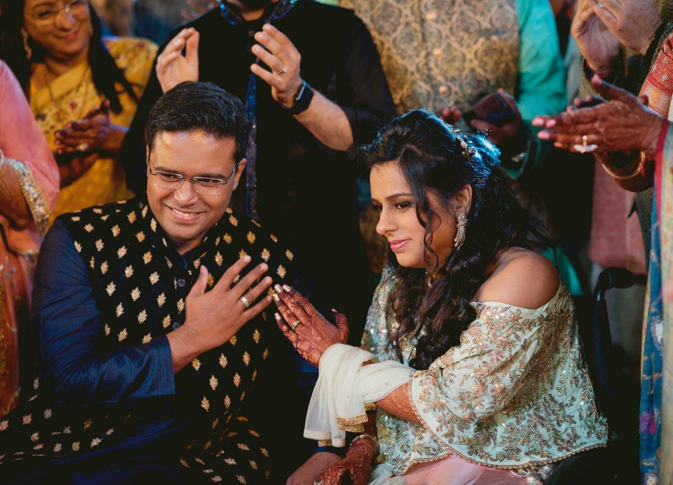 differently abled couples,wheelchair bound couple,Nehal Thakkar,Indian wedding,Anup Chandran, true love story,