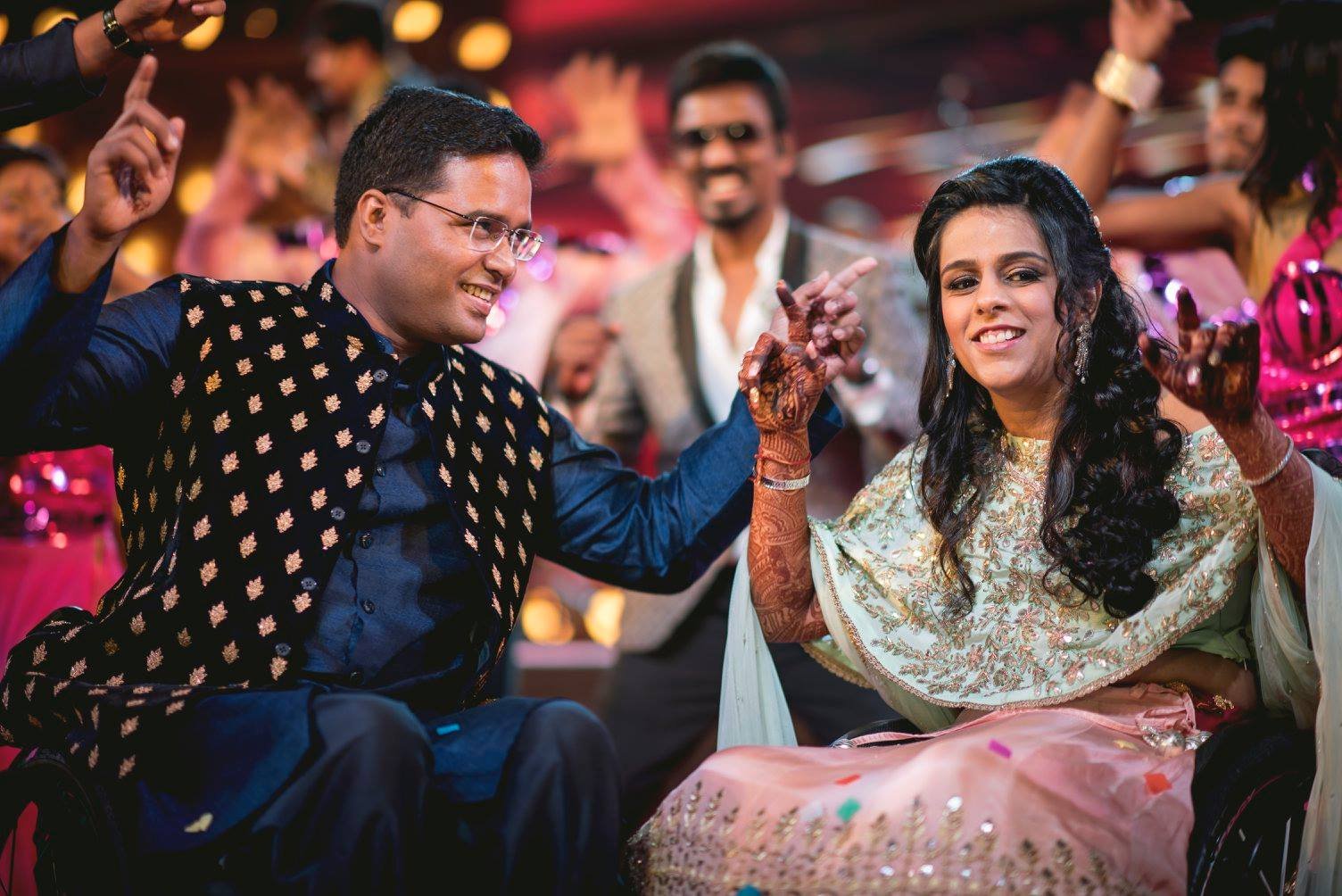 differently abled couples,wheelchair bound couple,Nehal Thakkar,Indian wedding,Anup Chandran, true love story,