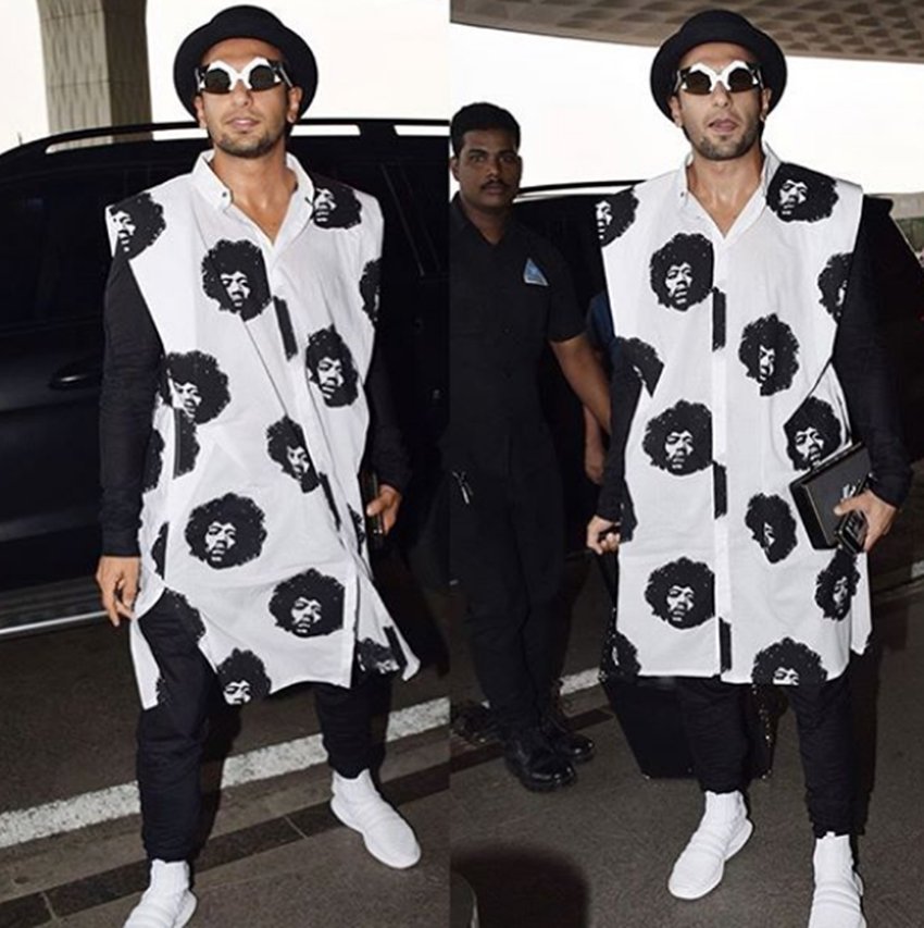 Ranveer Singh, Ranveer Singh diffrent costumes, Ranveer Singh in airport, Ranveer Singh, see pictres of Ranveer Singh,Ranveer Singh style of dressing, khalibali song actor Ranveer Singh, padmaavat star Ranveer Singh, entertainment news, entertainment news, bollywood news, television news, entertainment news, bollywood news, television news
