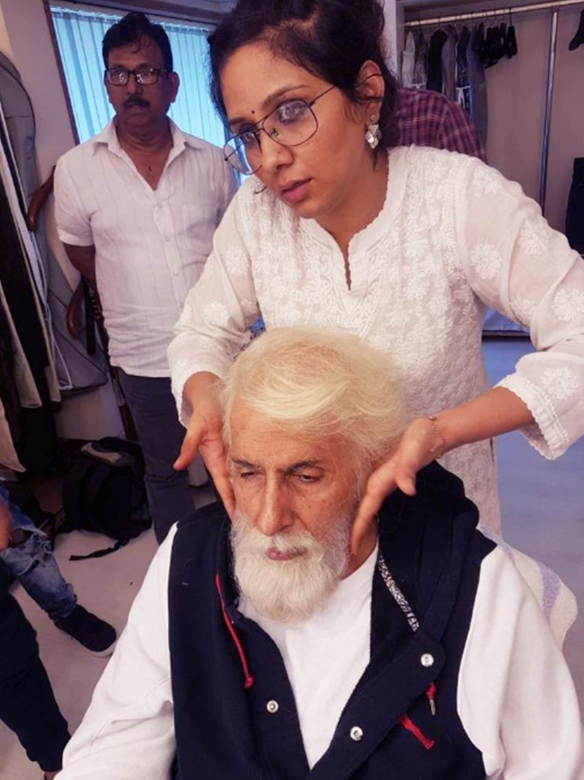 102 Not Out, Amitabh Bachchan in 102 Not Out, Rishi Kapoor in 102 Not Out, Amitabh Bachchan look in in 102 Not Out, National award winning makeup hair Preetisheel Singh, prosthetic designer Preetisheel Singh, 102 Not Out, Amitabh Bachchan in 102 Not Out, Rishi Kapoor in 102 Not Out, Amitabh Bachchan look in in 102 Not Out, National award winning makeup hair Preetisheel Singh, prosthetic designer Preetisheel Singh, bollywood news, televisionn news, entertainment news, bollywood news, televisionn news, entertainment news, bollywood news, televisionn news