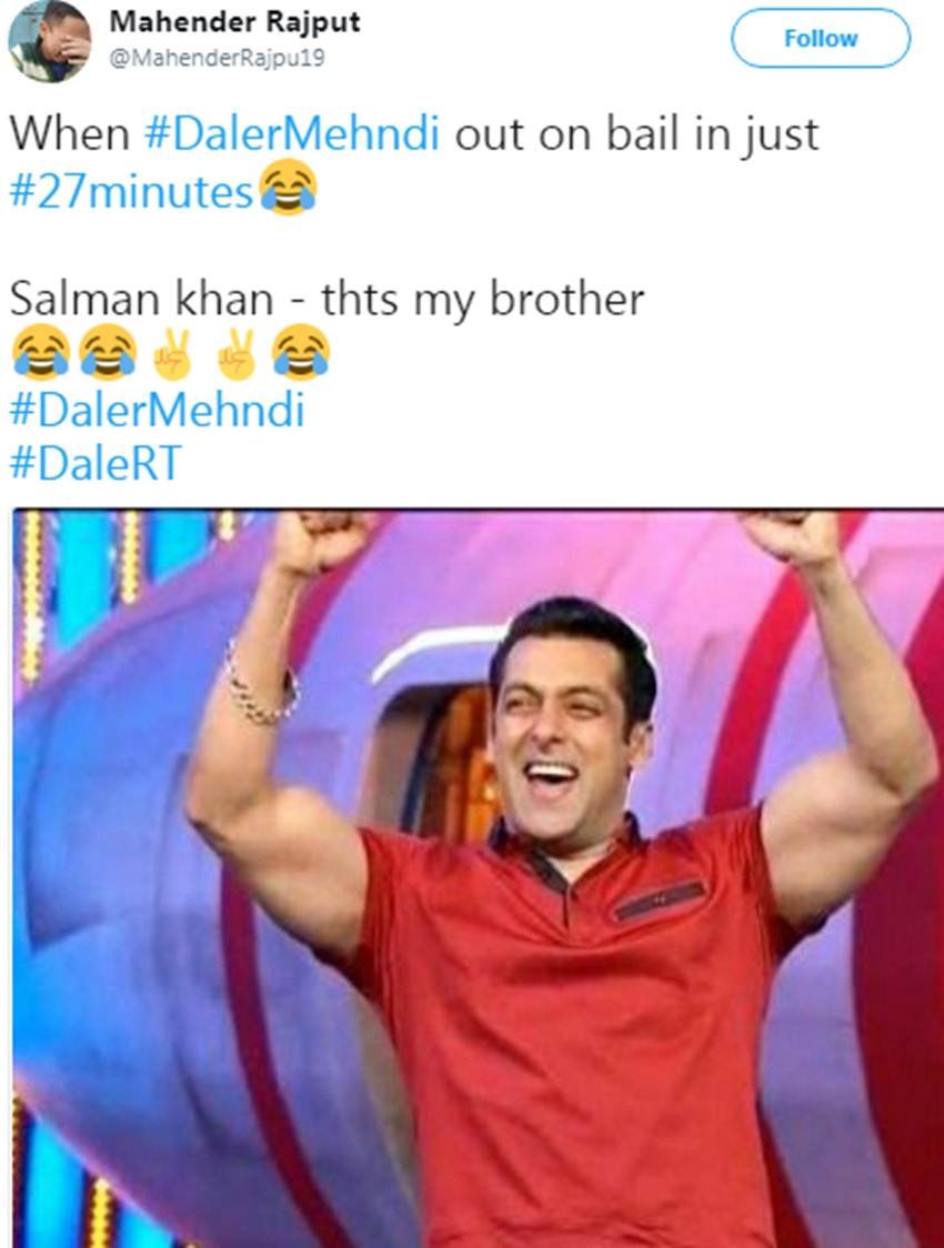 दलेर मेहंदी को 2 साल की जेल और तुरंत बेल, देखें ट्विटर यूजर्स की “बल्ले-बल्ले”