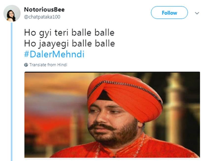दलेर मेहंदी को 2 साल की जेल और तुरंत बेल, देखें ट्विटर यूजर्स की “बल्ले-बल्ले”