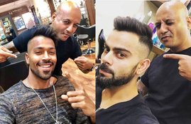 Aalim Hakim, Aalim Hakim pics, Aalim Hakim photos, Aalim Hakim pictures, Hairstylist Aalim Hakim, Hairstylist Aalim Hakim pics, Hairstylist Aalim Hakim photos, Virat Kohli, Yuvraj Singh, Hardik Pandya, Hardik Pandya hair cut, Hardik Pandya new look, Hardik Pandya new look pics, Hardik Pandya new look photos, Hardik Pandya pics, Bollywood Stars, Bollywood Stars Hairstylist, photo gallery