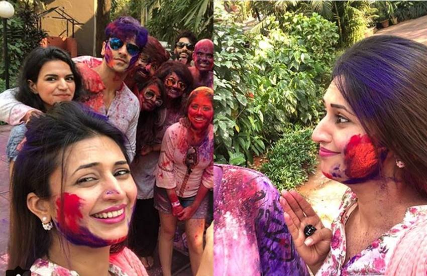 holi, holi 2018, happy holi, happy holi 2018, holi images, holi wishes, happy holi images, holi news, holi 2018 india, Divyanka Tripathi, Vivek Dahiya, Divyanka Tripathi celebrating holi, yeh hai mohobbatein star, yeh hai mohobbatein star Divyanka Tripathi, holi celebration of divyanka, see pictures of divyanka, entertainment news, bollywood news, televisionn news, entertainment news, bollywood news, televisionn news