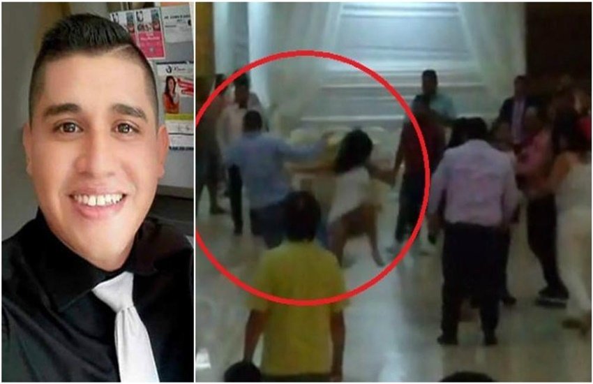 फेलिक्स जेवियर सिल्वा (Right)
और दूसरी फोटो में अपनी मां को किक मारता हुआ आरोपी। (Photo Source: Twitter@PeruECpe) फेलिक्स जेवियर सिल्वा (Right)
और दूसरी फोटो में अपनी मां को किक मारता हुआ आरोपी। (Photo Source: Twitter@PeruECpe)