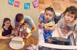 Inaya Naumi Khemu, Inaya Naumi Khemu pics, Inaya Naumi Khemu photos, Inaya Naumi Khemu pictures, Inaya Naumi Khemu birthday, Soha Ali Khan, Soha Ali Khan daughter, Soha Ali Khan family, Soha Ali Khan husband, Kunal Khemu, Kunal Khemu pics, Kunal Khemu photos, Kunal Khemu daughter, Kunal Khemu family, Kunal Khemu wife, Kunal Khemu Celebrate, Inaya Naumi Khemu Half Birthday, photo gallery