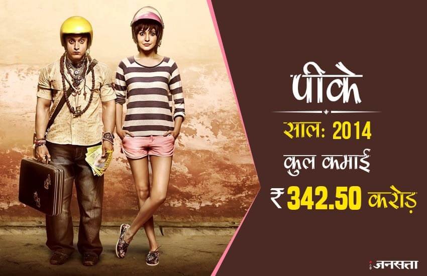 पीके : राजकुमार हिरानी के निर्देशन में बनी इस फिल्म में आमिर ख़ान, अनुष्का शर्मा, संजय दत्त, बोमन ईरानी और सुशांत सिंह राजपूत नजर आए हैं। यह फिल्म विदेश में सबसे ज्यादा कमाई करने के मामले में तीसरे नंबर है। इस फिल्म ने 342.50 करोड़ रुपए की कमाई कर ली है।