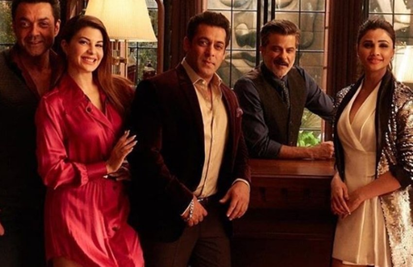 सलमान खान के साथ जैकलीन, बॉही देओल अनिल कपूर और डेसी शाह