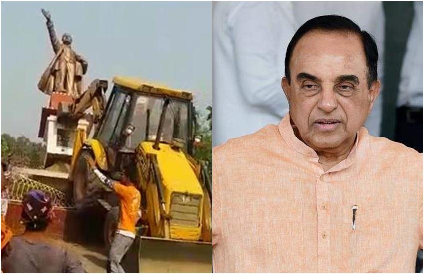 त्रिपुरा में लेनिन की मूर्ति ढहाए जाने पर सुब्रमण्यम स्वामी ने कहा कि वह एक आतंकी था। (एक्सप्रेस फोटो) त्रिपुरा में लेनिन की मूर्ति ढहाए जाने पर सुब्रमण्यम स्वामी ने कहा कि वह एक आतंकी था। (एक्सप्रेस फोटो)