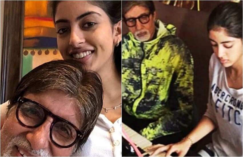 Amitabh Bachchan, Amitabh shared a lovely picture, Amitabh with Granddaughter Navya, Amitabh with Navya Naveli, Amitabh Spends Quality Time with Granddaughter Navya, thugs of hindostan actor, amitabh in thugs of hindostan, entertainment news, bollywood news, television news