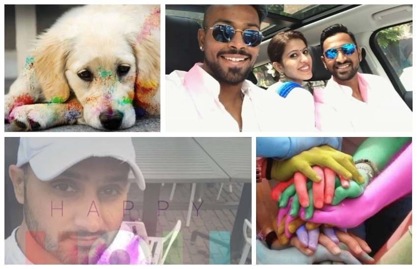holi, holi 2018, happy holi, happy holi 2018, holi images, holi wishes, happy holi images, holi news, holi 2018 india, cricketers, cricketers holi, holi wishes from cricketers, cricketers holi celebration, cricketers holi images, cricketers holi wishes, harbhajan singh, virendra sehwag, brett lee, chris gayle, rohit sharma, hardik pandya, sports news in hindi, jansatta