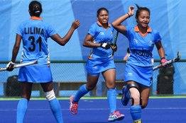 Indian womens hockey, India vs South Korea, Lalremsiami
