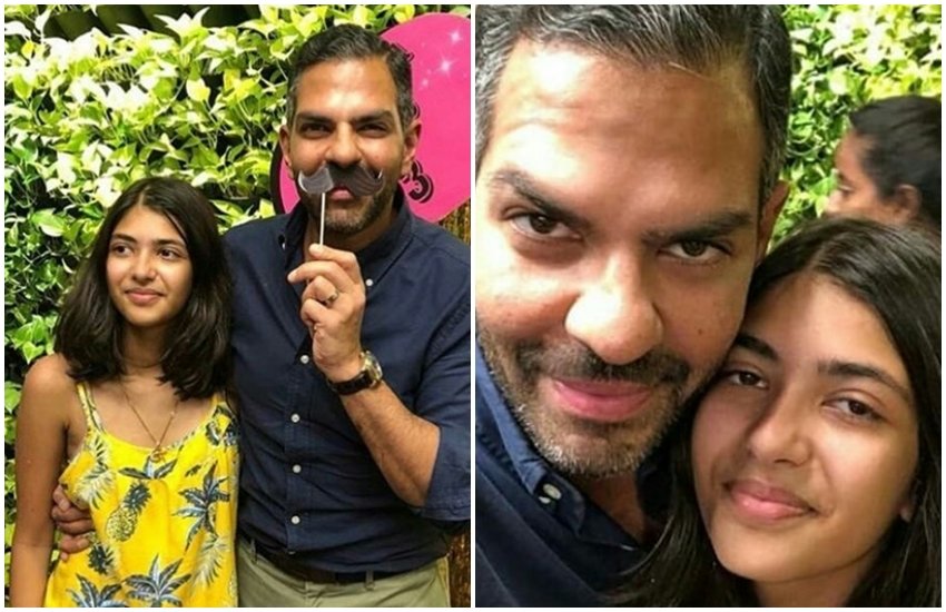 Parents Karisma Kapoor, Sunjay Kapur, daughter Samaira Kapur, Sunjay posing with Samaira, birthday photos Samaira Kapur, jansatta, entertainment news, bollywood news