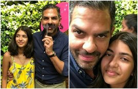 Parents Karisma Kapoor, Sunjay Kapur, daughter Samaira Kapur, Sunjay posing with Samaira, birthday photos Samaira Kapur, jansatta, entertainment news, bollywood news