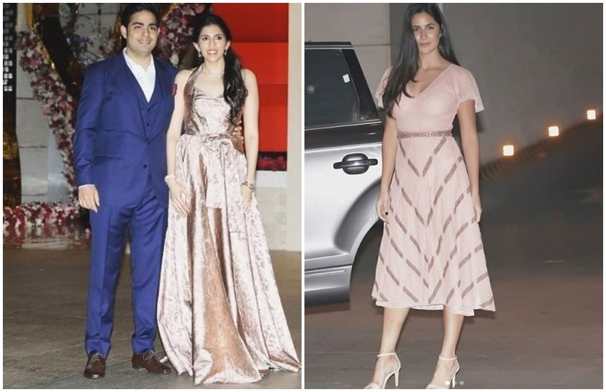 Akash Ambani Wedding pics, Akash Ambani Shloka Mehta, Shloka Mehta Dress, Shloka Mehta Designer Dress, Ambani Party, Nita Ambani, AKash Ambani Wife, Shloka Mehta Dress Price, Katrina Kaif Dress Price, jansatta, bollywood news