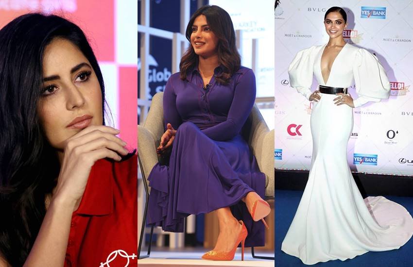 कैटरीना कैप, प्रियंका चोपड़ा और दीपिका पादुकोण। (फाइल फोटो- एपी/पीटीआई) कैटरीना कैप, प्रियंका चोपड़ा और दीपिका पादुकोण। (फाइल फोटो- एपी/पीटीआई)