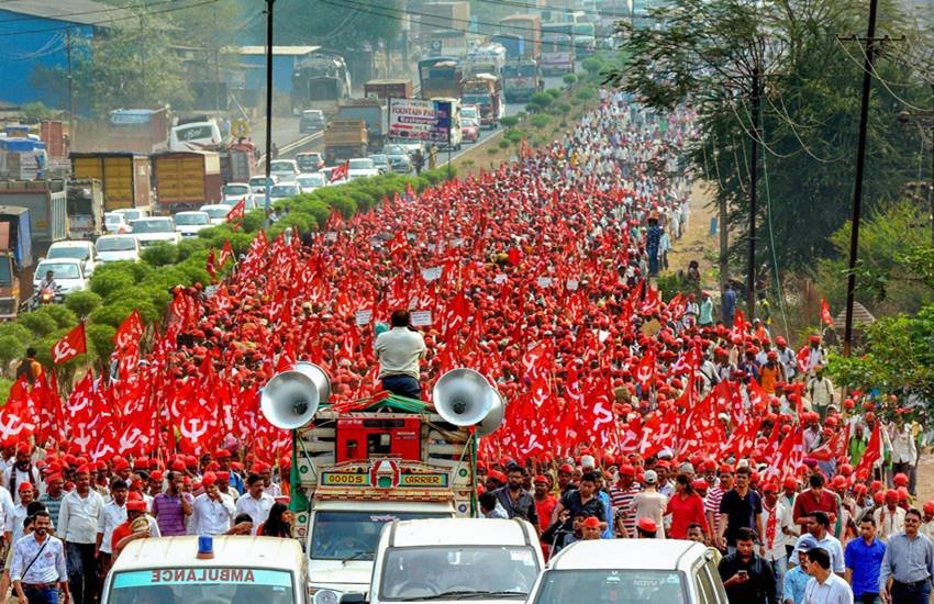 kisan morcha, farmers protest, farmers protest in mumbai, mumbai farmers protest, farmers protest in maharashtra