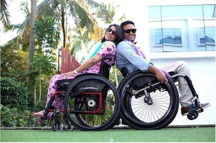 differently abled couples,wheelchair bound couple,Nehal Thakkar,Indian wedding,Anup Chandran, true love story,