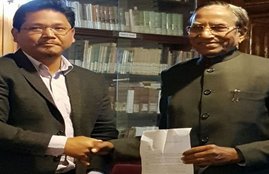 Conrad Sangma, conrad sangama, Meghalaya, Meghalaya governor, Governor Ganga Prasad, meghalaya cm conrad sangma, who is conrad sangama, NPP, Former Lok Sabha speaker PA Sangama's son, hindi news, news in Hindi, Jansatta