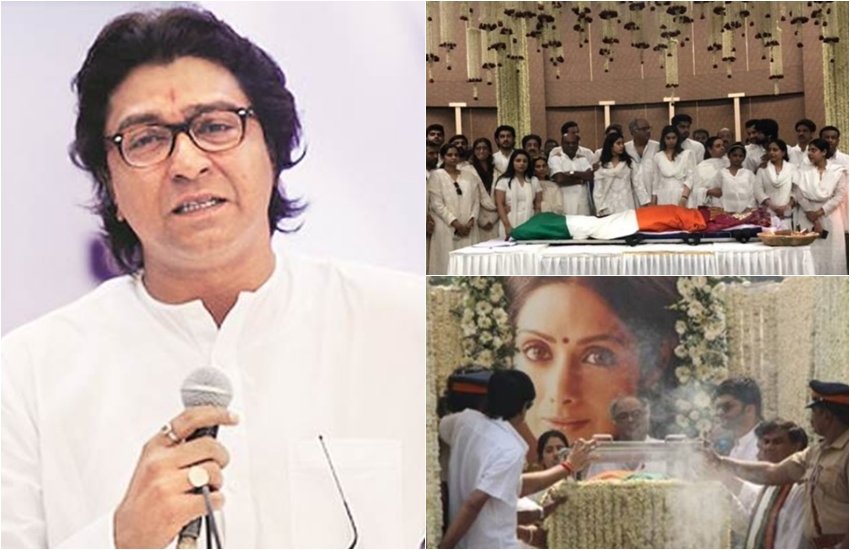 Raj Thackeray, Raj Thackeray on sridevi death, Sridevi died by drowning in the bath tub, sridevi as she consumed too much of liquor, sridevi wraped her in Tri-color, Raj Thackeray, entertainmnet news, bollywood nws, television news