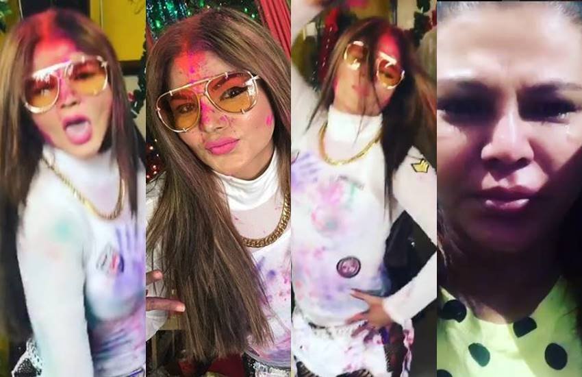 Rakhi Sawant, Rakhi Sawant Dancing In holi celebration, Rakhi Sawant on Instaram, instagram users on Rakhi Sawant, Sridevi death, rakhi sawant crying in video for sridevi, Rakhi Sawant, Rakhi Sawant Dancing In holi celebration, Rakhi Sawant on Instaram, instagram users on Rakhi Sawant, Sridevi death, rakhi sawant crying in video for sridevi, entertainment news, bollywood news, televisionn news, entertainment news, bollywood news, televisionn news, entertainment news, bollywood news, televisionn news, entertainment news, bollywood news, televisionn news