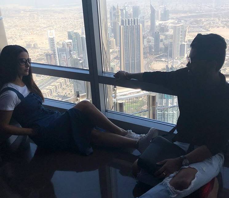 Hina khan with rocky, hina khan with her love, hina khan boyfriend, hina khan holidays, hina khan show, Rocky jaiswal,Hina Khan, Hina,Dubai, Burj Khalifa, bigg boss"