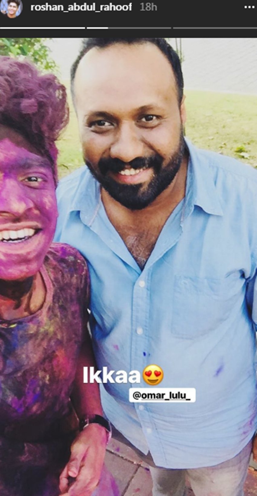 holi, holi 2018, happy holi, happy holi 2018, holi images, holi wishes, happy holi images, holi news, holi 2018 india, priya prakash varrier, roshan, umar lullu, oru adhar love