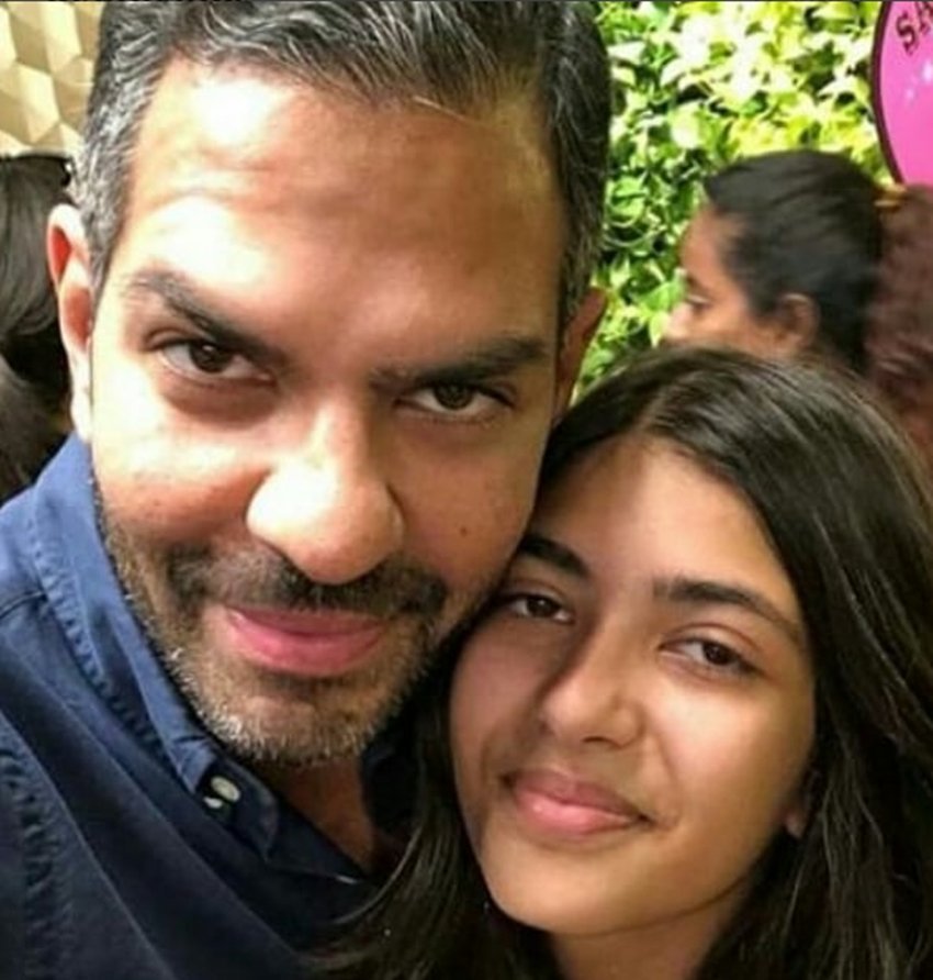 Parents Karisma Kapoor, Sunjay Kapur, daughter Samaira Kapur, Sunjay posing with Samaira, birthday photos Samaira Kapur, jansatta, entertainment news, bollywood news