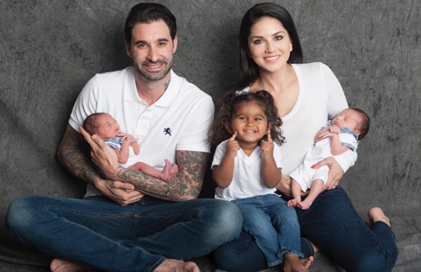 sunny leone, sunny leone kids, sunny leone three kids, sunny leone new born, sunny leone sons, sunny leone family photo, sunny leone family, sunny leone news, asher singh weber, noah singh weber, nisha kaur weber, sunny leone photo, sunny leone husband, daniel weber, daniel weber sunny