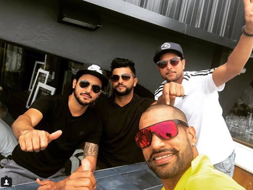Suresh Raina, Suresh Raina pics, Suresh Raina photos, Suresh Raina pictures, Suresh Raina Instagram, Suresh Raina Instagram pics, Suresh Raina Instagram photos, indian cricket players, indian cricket players pics, indian cricket players photos, indian cricket players pictures, Team Bonding, Team Bonding of players, Photo on Instagram, photo gallery