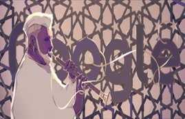 Ustad Bismillah Khan, Ustad Bismillah Khan in Hindi, उस्ताद बिस्मिल्लाह खान, Ustad Bismillah Khan shehnai, google Doodle, Ustad Bismillah Khan biography, Ustad Bismillah Khan doodle