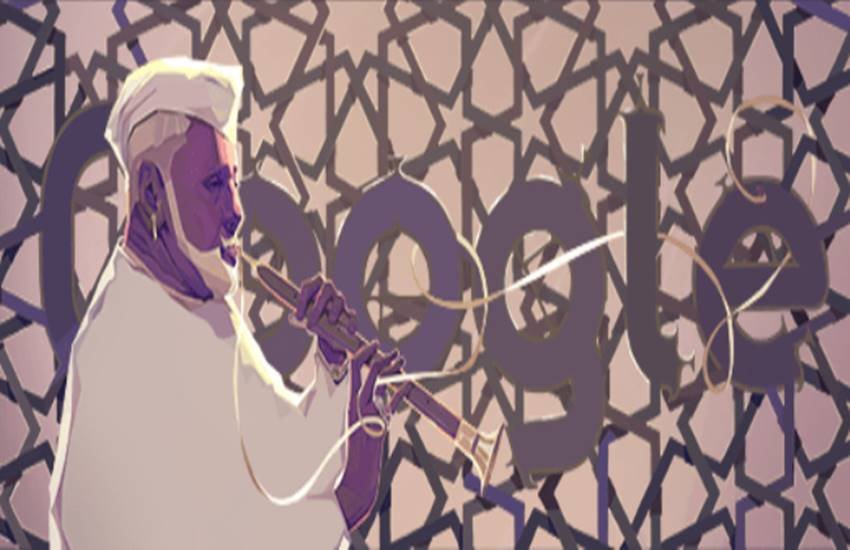 Ustad Bismillah Khan, Ustad Bismillah Khan in Hindi, उस्ताद बिस्मिल्लाह खान, Ustad Bismillah Khan shehnai, google Doodle, Ustad Bismillah Khan biography, Ustad Bismillah Khan doodle