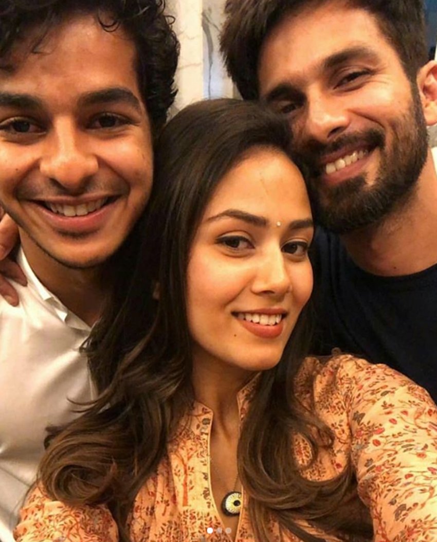 shahid kapoor and mira rajput, shahid and mira family get together, mira rajput, shahid and younger brother ishaan khatta, ishaan khattar debut film, ishaan khatta in beyond the clouds, beyond the clouds special screening, beyond the clouds date cute pictures of shahid mira and ishaan, bollywood news, television news, entertainment news, bollywood news, television news, entertainment news, bollywood news, television news