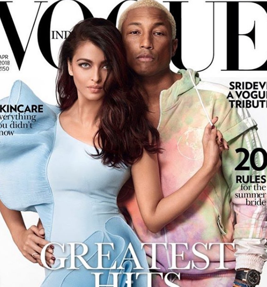 Aishwarya Rai Bachchan, Pharrell Williams, Aishwarya Rai Bachchan are in Vogue magazine, Aishwarya Rai Bachchan photoshoot, see amazing pictures of Pharrell and Aishwarya Rai, Aishwarya Rai Bachchan, Aishwarya Rai in fanny khan, Aishwarya Rai Bachchan, entertainment news, bollywood news