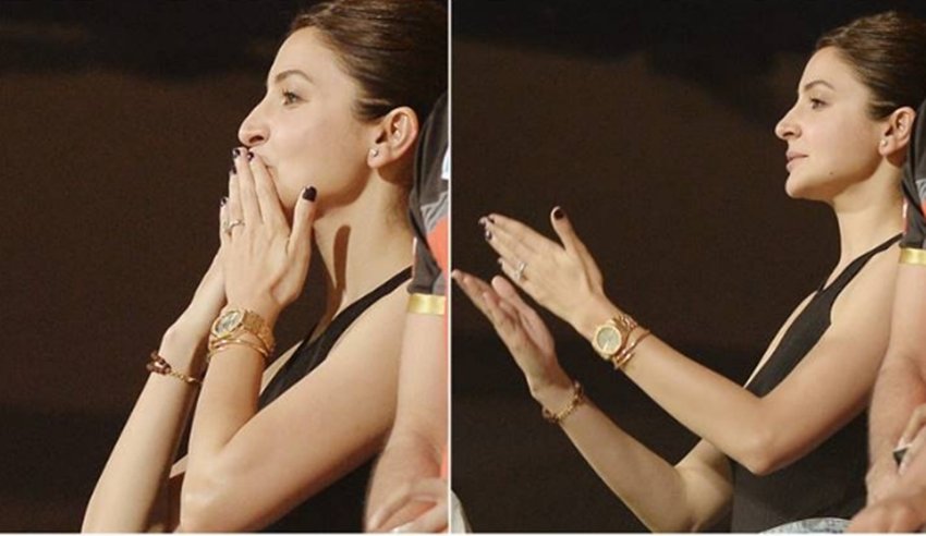 IPL, Anushka Sharma sending love, ANUSHKA SHARMA flying kiss to husband Virat Kohli, ANUSHKA IN Indian Premier League, see pictures OF ANUSHKA, ipl, ipl 2018, ipl 2018 time table, mi team 2018 players list, csk team 2018 players list, mi team 2018 squad, mi vs csk, ipl 2018 schedule, ipl 2018 team, ipl team 2018, ipl team 2018 players list, ipl scehdule 2018, ipl time table 2018, ipl team players list 2018
