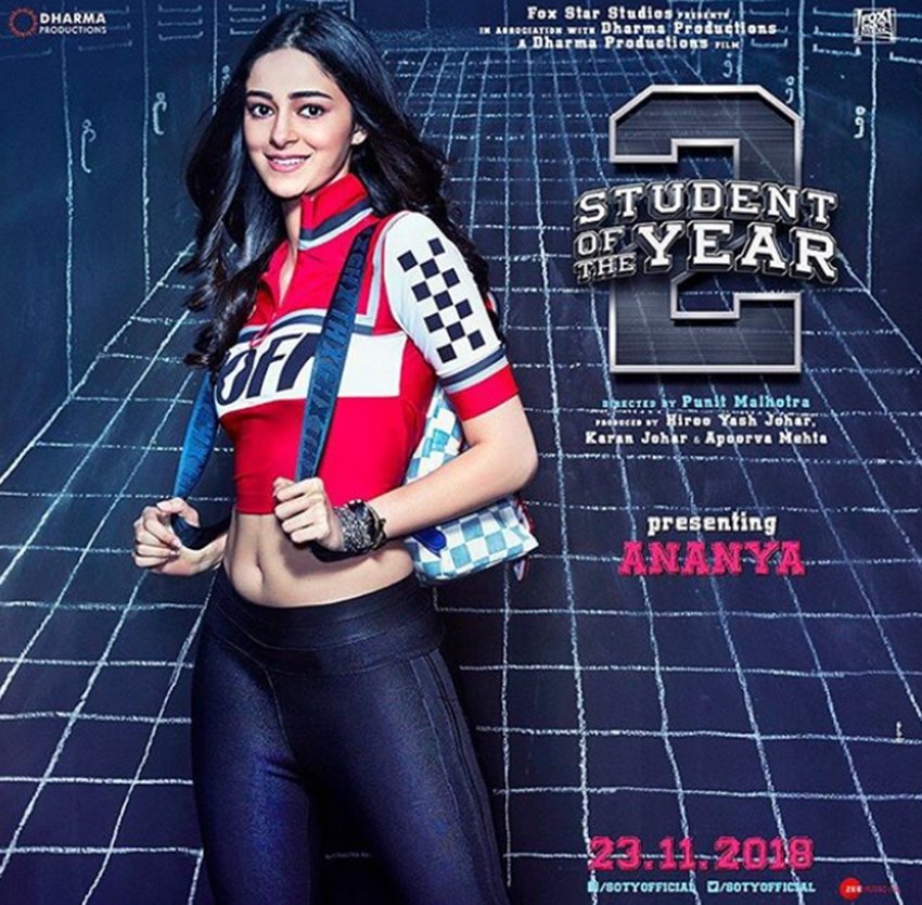 Student of the Year 2, Ananya Panday, Ananya Panday Bollywood debut, chunky panday daughter ananya, ananya with Tiger Shroff, tara sutaria and tiger shroff, tiger shroff upcoming movie, Student of the Year 2, tiger in student of the year 2, posters student of the year 2, entertainment news, bollywood news, television news, entertainment news, bollywood news, television news