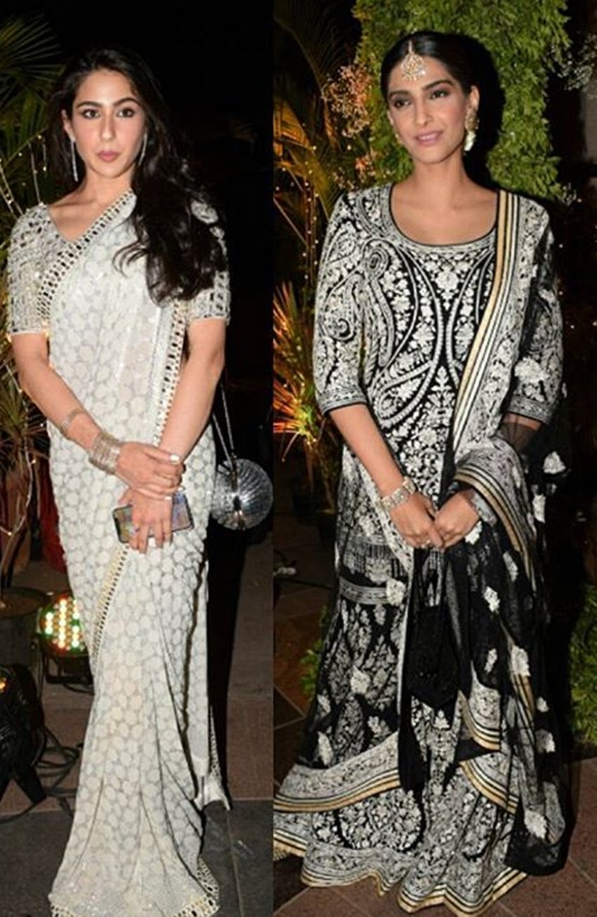 aishwarya rai bachchan, sara ali khan, sonam kapoor, aishwarya rai bachchan reach with glamour, sara ali khan looks glamour, sonam kapoor in Saudamini Mattu wedding reception, entertainnment news, bollywood news, television news, entertainnment news, bollywood news, television news