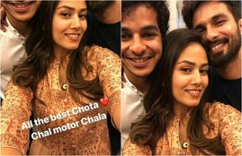 shahid kapoor and mira rajput, shahid and mira family get together, mira rajput, shahid and younger brother ishaan khatta, ishaan khattar debut film, ishaan khatta in beyond the clouds, beyond the clouds special screening, beyond the clouds date cute pictures of shahid mira and ishaan, bollywood news, television news, entertainment news, bollywood news, television news, entertainment news, bollywood news, television news