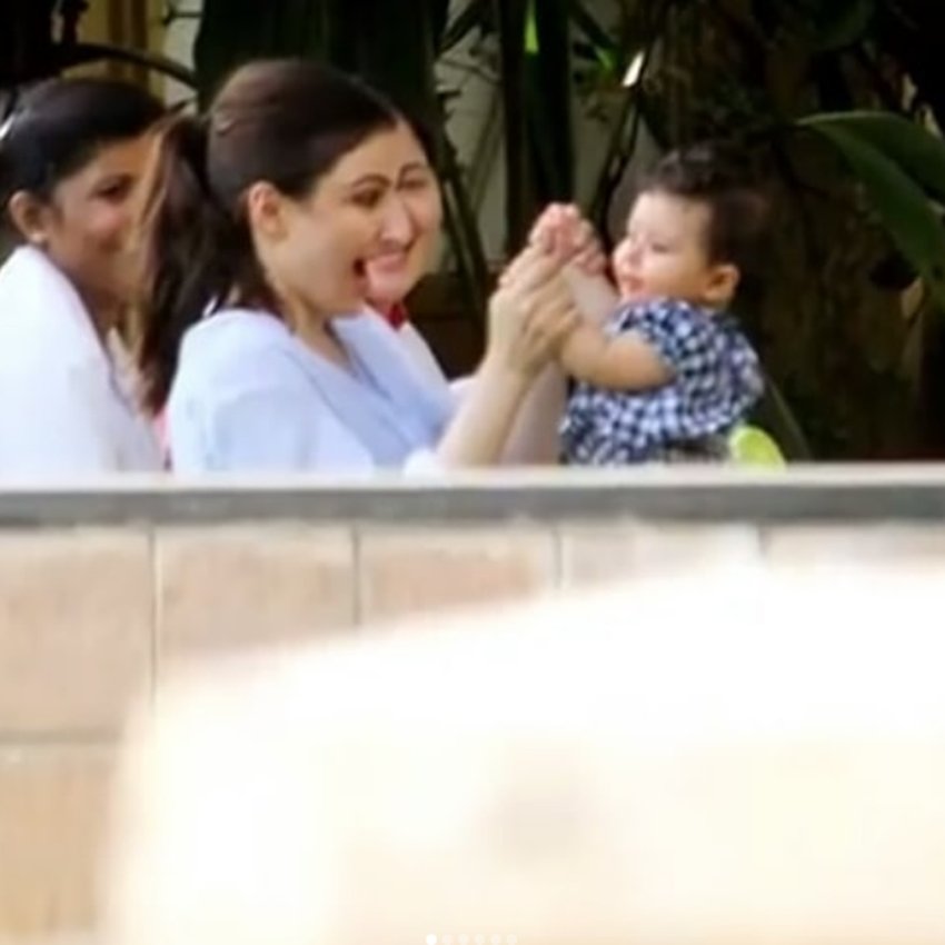 photos of taimur ali khan, taimur with cousin inaaya, taimur and inaaya naumi, inaaya naumi in swimming pool, inaaya naumi, taimur ali khan outside swimming pool, inaaya naumi with papa kunal khemu, entertainment news, bollywood news, television news, entertainment news, bollywood news, television news